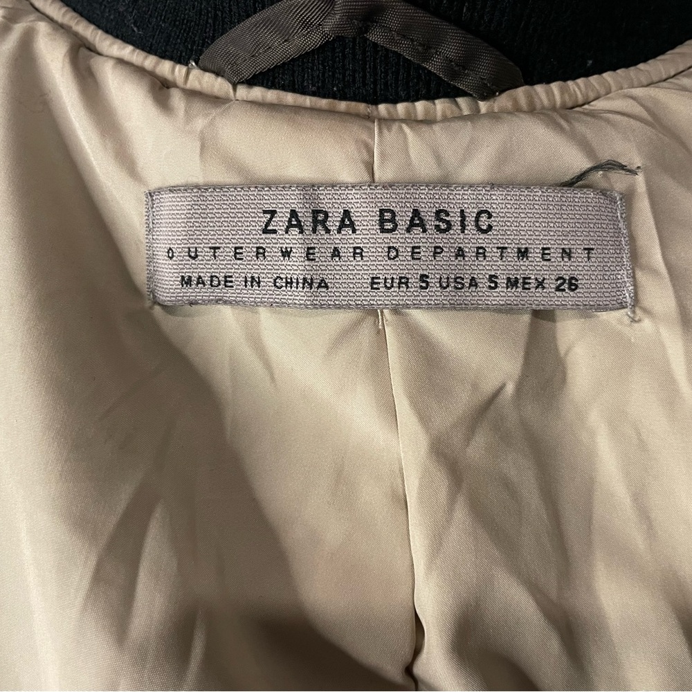 Zara Basic Olive Green With Black Trim Women's Bo… - image 8